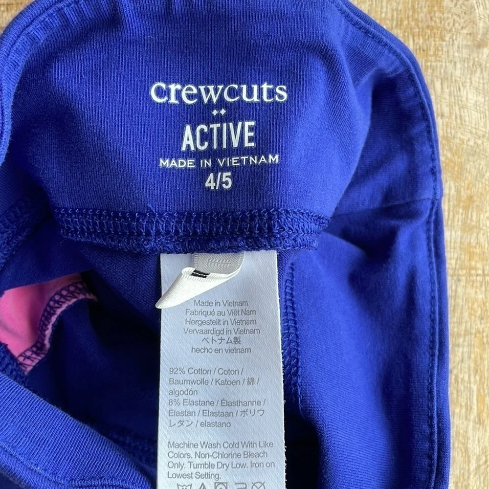Crewcuts girls active leggings size 4/5yr
